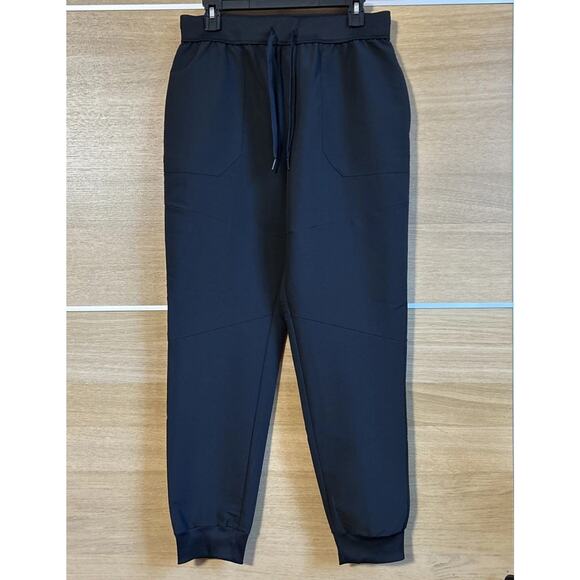 RUSSELL ATHLETIC Mens Sz M (32-34) Dri-Power Black Drawstring Jogger Track Pants - Picture 1 of 5